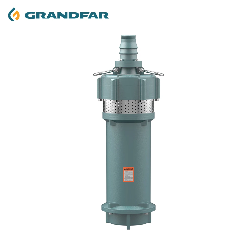 Grandfar 3HP 2.2KW 96m OEM Certified CE CB Clean Water Head Heavy Duty QD Type High Pressure Electric Submersible Pump