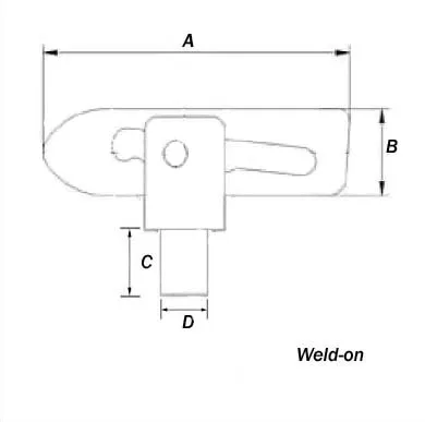 Truck Pickup Zinc Plated Steel Fastener Lock Trailer Antiluce Catch factory