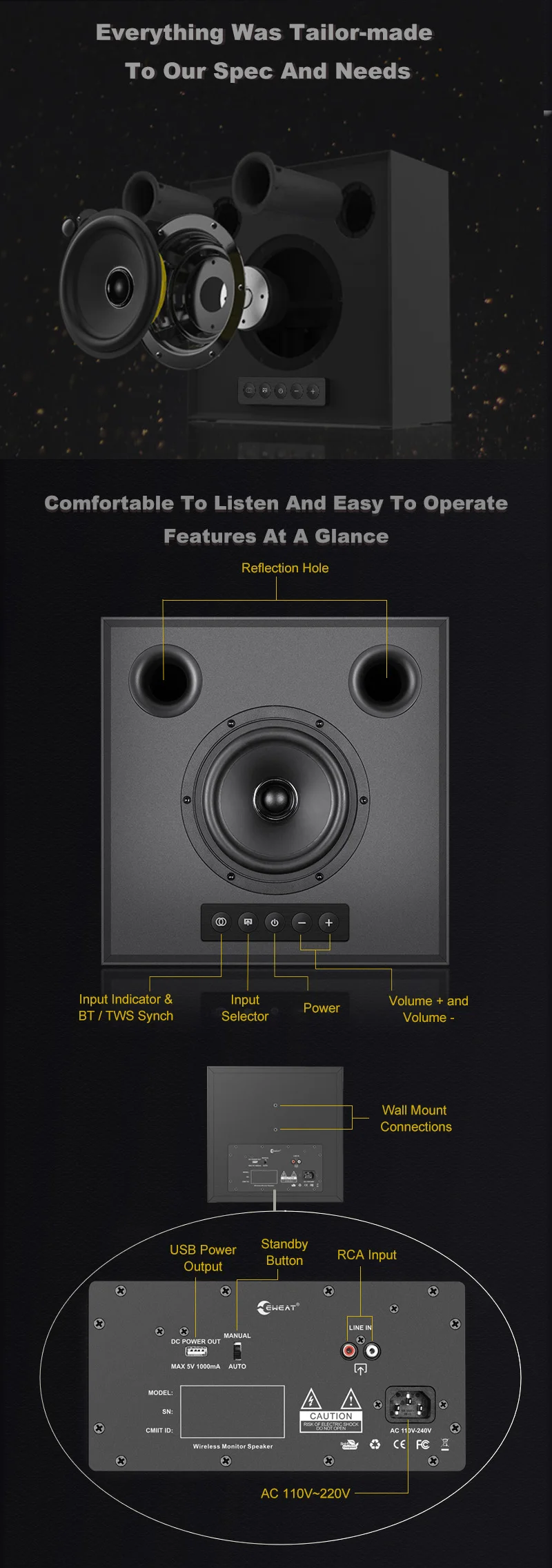 2022 Best Tws 5.0 Speaker Professional 