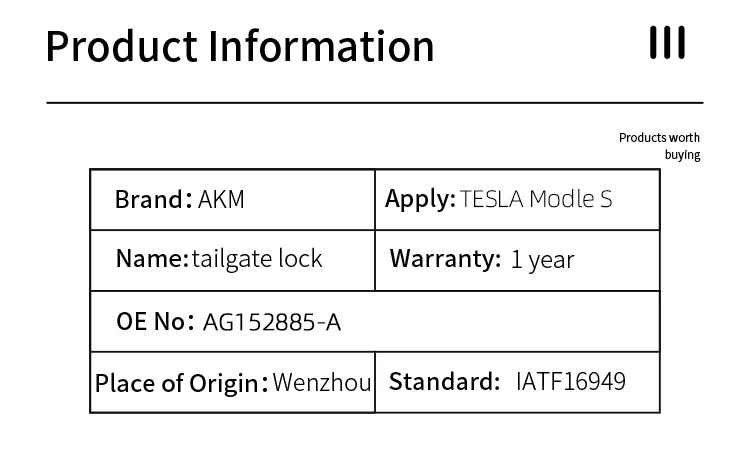 product noble auto parts oe 1003549 00 d car door lock actuator tailgate lock for  door latch lock truck tesla modle s-2