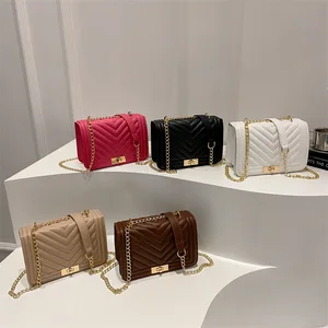 2026 Women's New Fashion Solid Color Casual Crossbody Shoulder Bag Easy Match For Commuting Practical Small Square Design