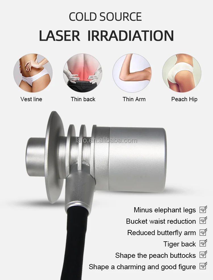 New 8D lipo Laser 532nm Laser Green 635nm Red light Fat Removal Cellulite Removal Body Shape Slimming Laser Machine LF-3