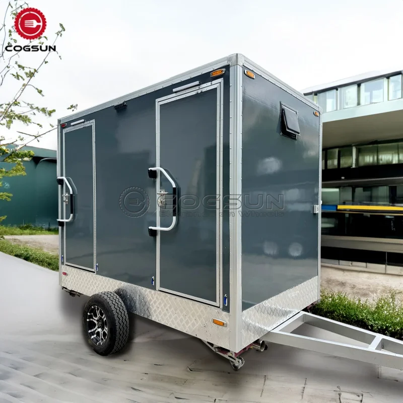 Cogsun Custom Mobile Restroom Trailer with Quick Setup and Reliable Features Portable Toilet Trailer with Shower Room