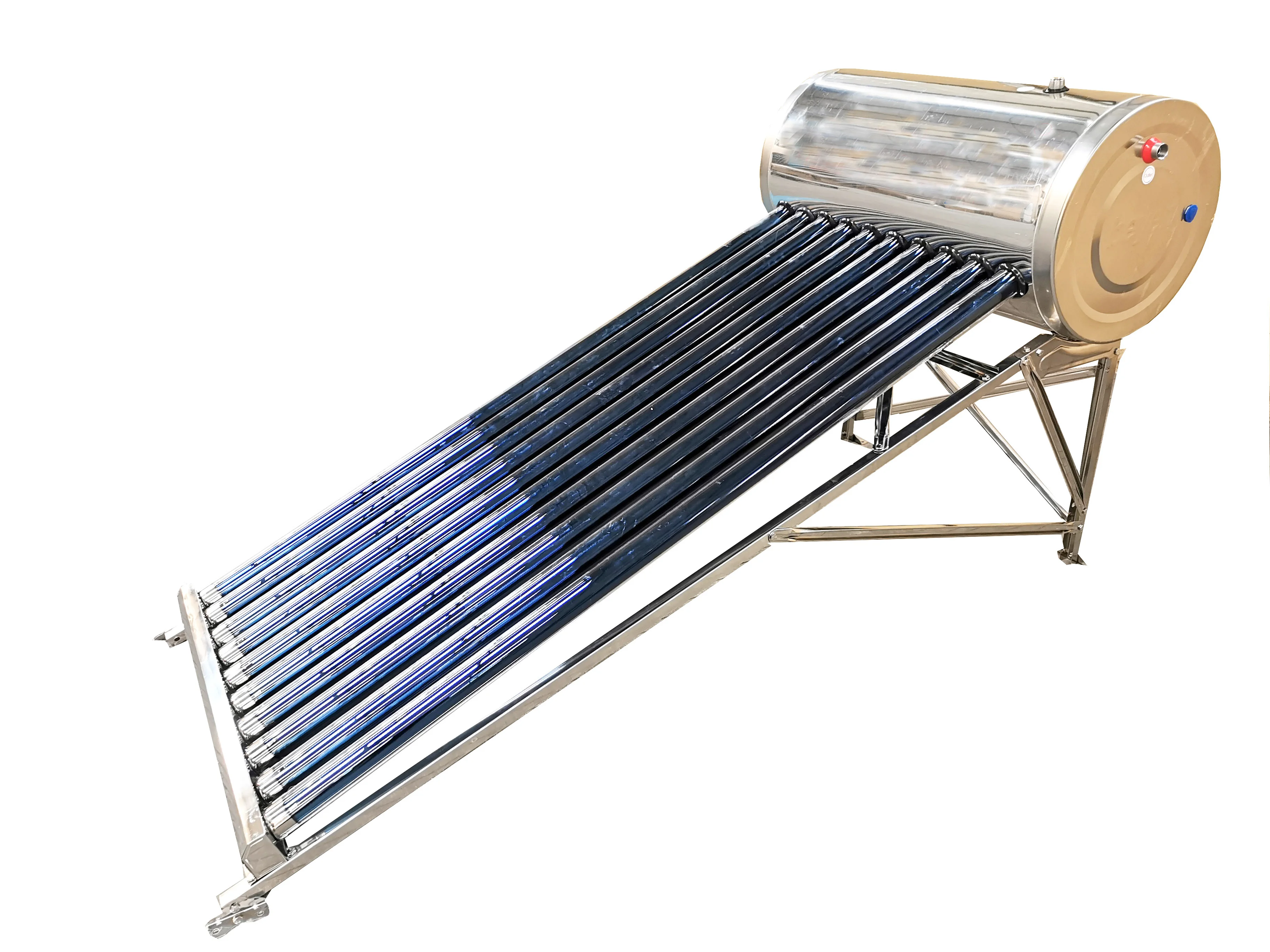 JIADELE Small Frame Solar Geyser Water Heater Calentador De Agua Para Piscina 200L Non-pressure Vacuum Tube Solar Water Heater