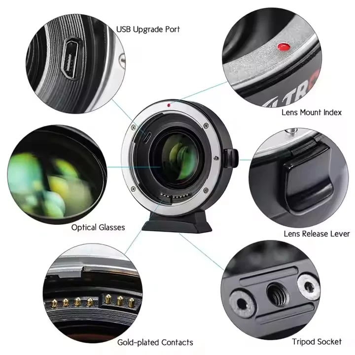 VILTROX EF-EOS M2 Speed Booster 0,71 x adattatore per obiettivo di messa a fuoco automatica compatibile con obiettivo Canon EF a fotocamera Canon EOS EF-M EOS-M M200 M6 M5 M50 M100 VILTROX EF-EOS M2 Speed Booster 0,71 x adattatore per obiettivo di messa a fuoco automatica compatibile con obiettivo Canon EF a fotocamera Canon EOS EF-M EOS-M M200 M6 M5 M50 M100