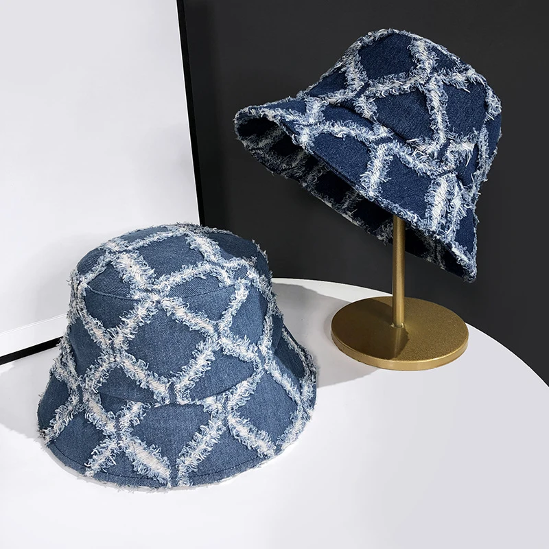 Summer Denim Bucket Hat Fishermen Hat 