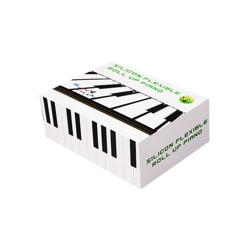 Konix 49 Keys Rainbow Rubber Electric Mini Child Babi Piano Silicone Flexible Portable Usb Hand Roll up Piano Small Keyboard
