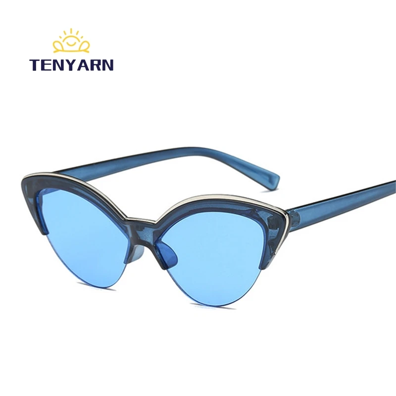 sunglasses blue color trendy style