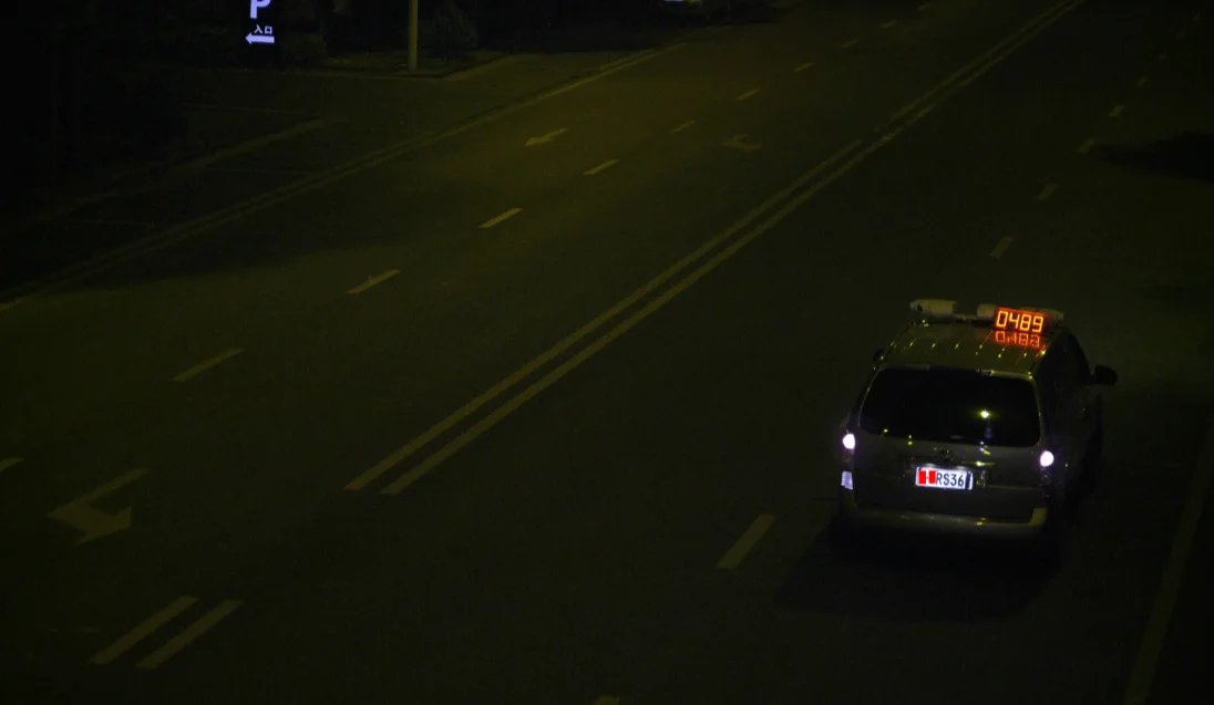 Traffic Road Traffic Management Cameras Are Used to Take Photos of Running Red Lights and Taking Photos of Speeding