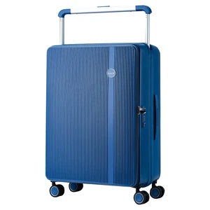 Canton Fair 2026 Spinner Suitcase TSA Lock 360 Degree Universal Wheels Face Back Open Luxury Travel Trolley Durable Aluminum