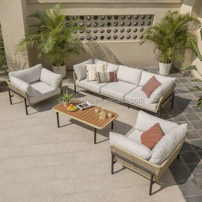 outdoor bench aluminum garden sofa chairs newly design loveseat outdoor lounge sofa