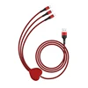 Câble USB rouge 3 en 1