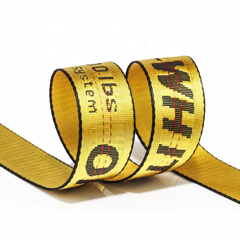 Custom Printed Shiny rainbow Reflective Flat Nylon Webbing Straps Belt for Clothing
