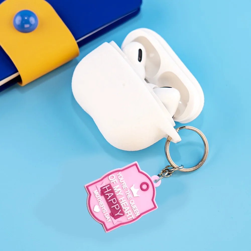 Customizable Logo Cross-Border Pink Series Metal Keychain Pendant New Cartoon Backpack Decoration Small Gift for Grateful Mother