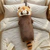 Raccoon plush pillow