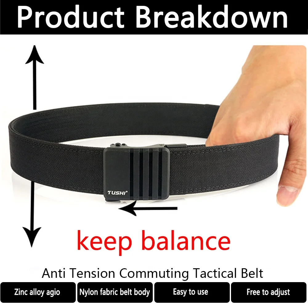 B1460：戦術ベルト 戦闘 クイックリリース バックル モール 軍事 狩猟 エアガン メンズベルト 耐久性 屋外ウォーゲーム 取り外し可能なポーチ付きの調節可能な戦術ベルト、クイックリリース