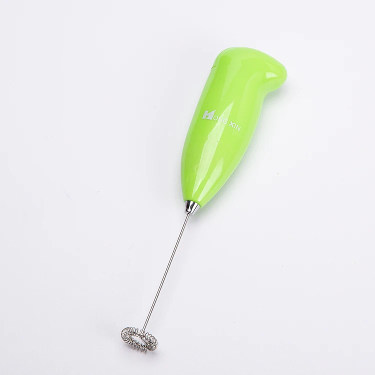 Electric Handheld Single Spring Whisk Milk Frother for Indoors and Outdoors