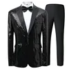 Haut noir + pantalon noir + nœud papillon