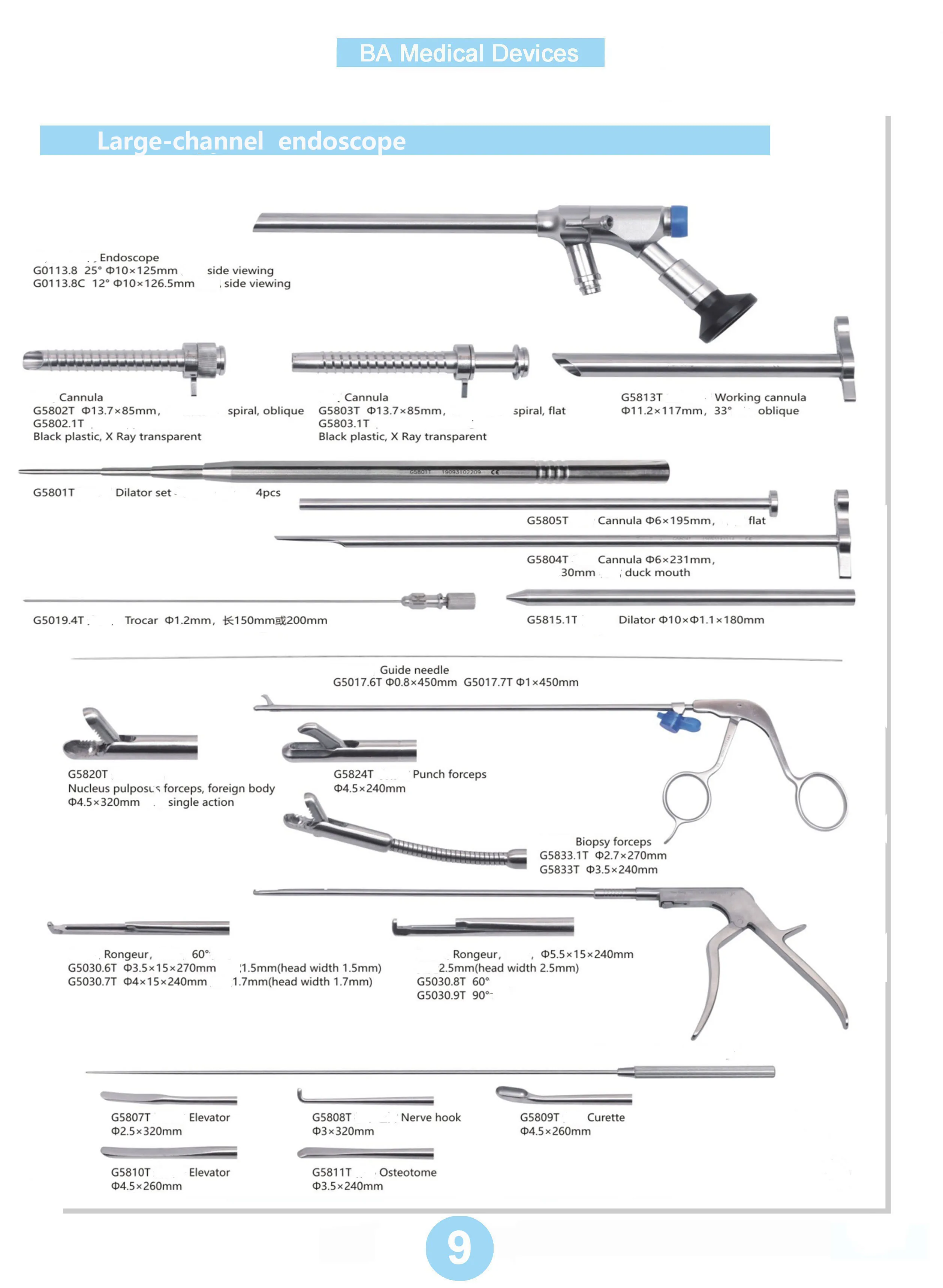 Medical Spine Endoscopic Instruments/endoscope/spine Endoscopic