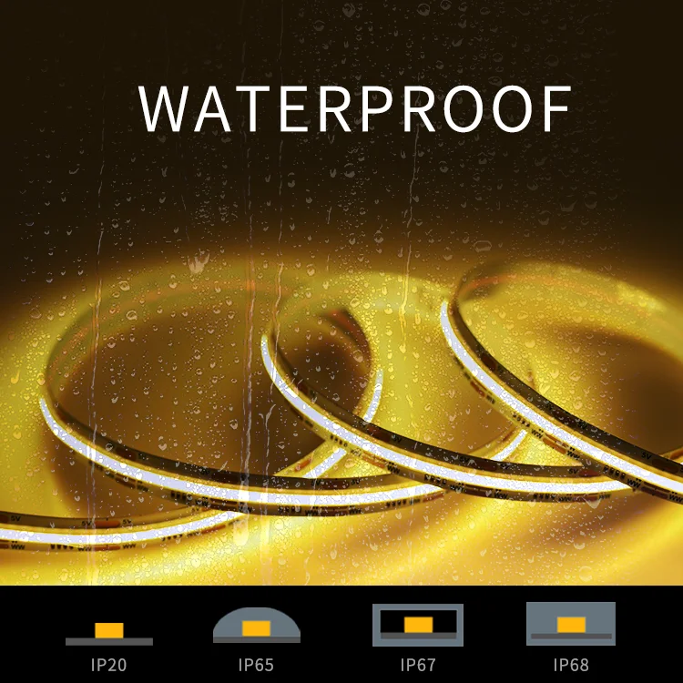 New Arrivals CCT Warm/Cold White DC5V COB Strip LED 640LEDs/M Flexible COB LED Light Strips