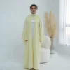 Abaya gialla+hijab