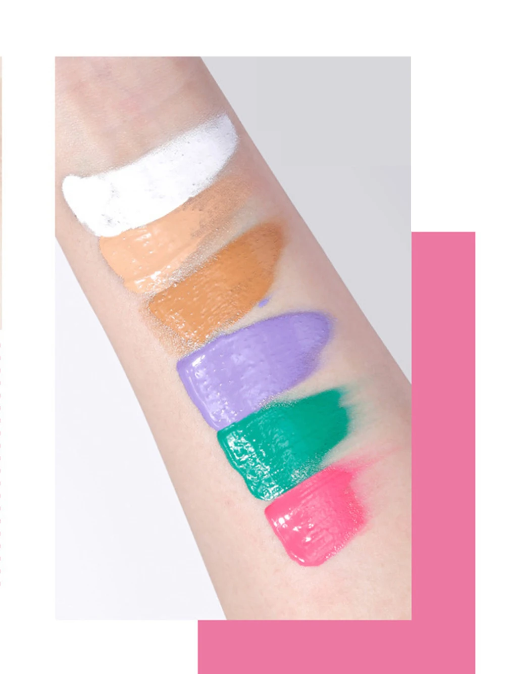 6 цветов трубка белая коробка Тени для век Грунтовка легко наносится индивидуальному заказу