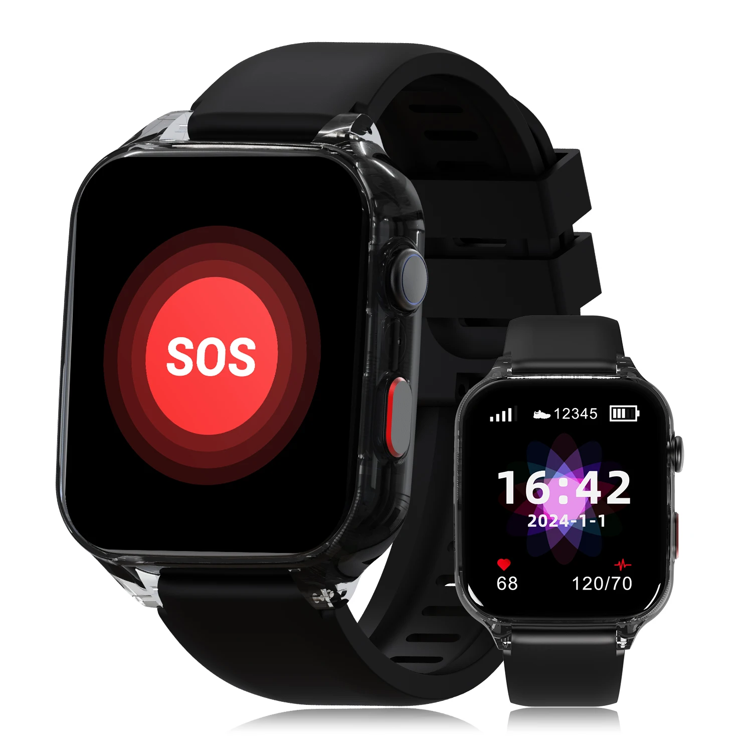 VL13 ECG PPG ossigeno sangue Smart Watch Sim Card GPS traccia ECG