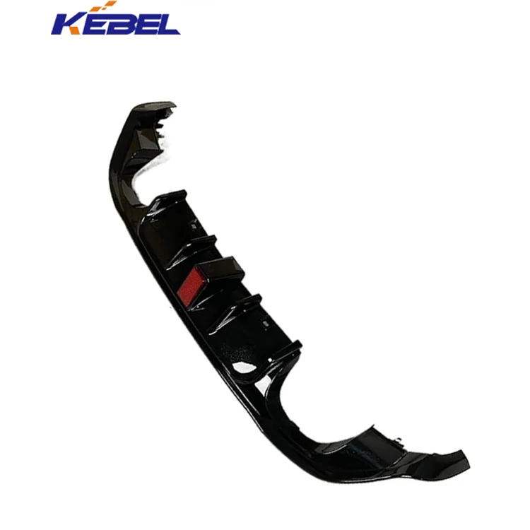 product kebel new black rear diffuser spoiler splitter 2012 2017 vw golf mk7 gti gtd rear bumper guard cover lip body kit compatible-6