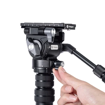 Fotopro Damping Smooth Photographic Tripod Ball Head Panoramic Handle Adjustable Camera Head CNC Machining Video Fluid Head product image