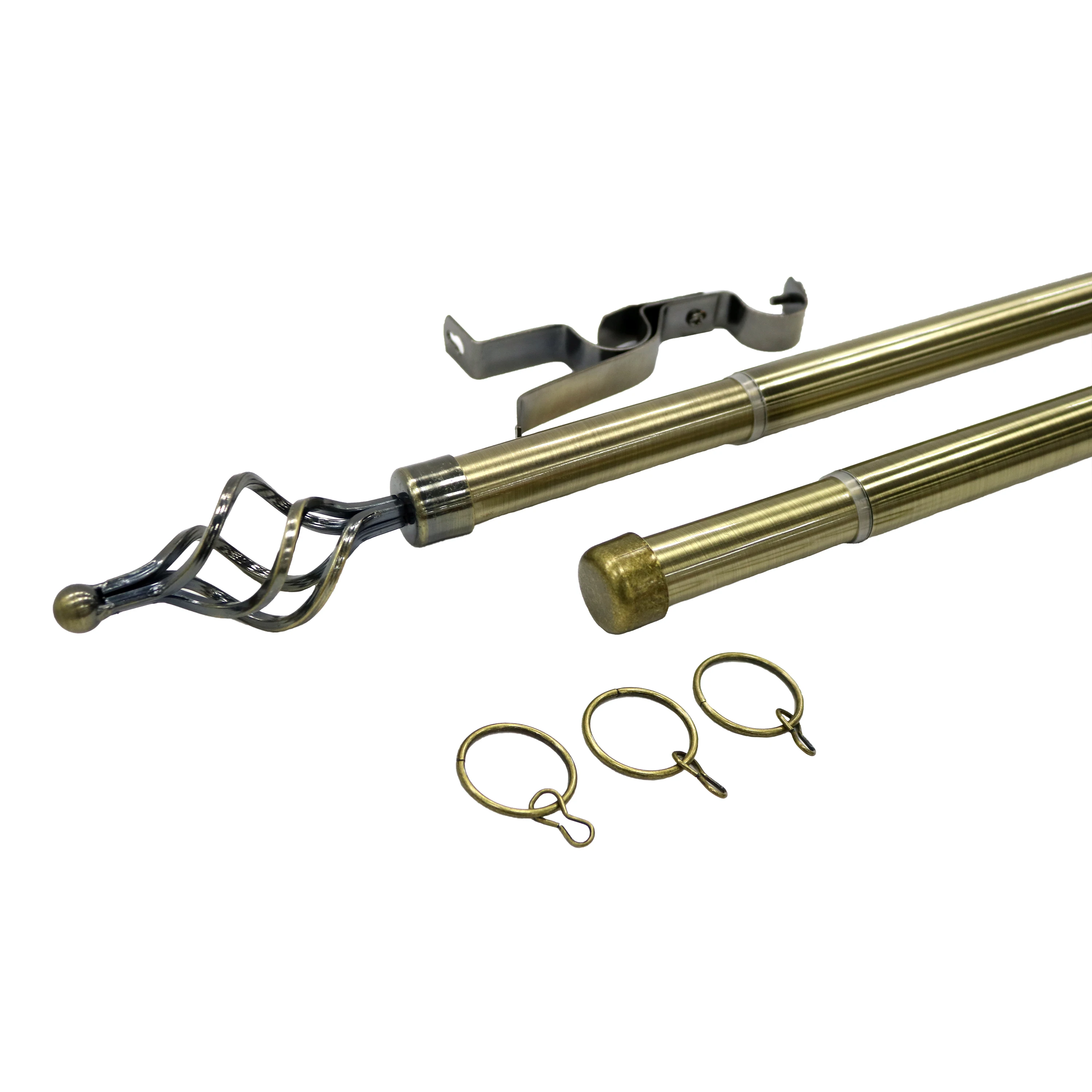 Curtain Accessories Extendable Metal Curtain Iron Double Curtain Pipes