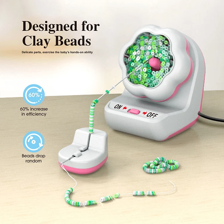 Automatic Rotating Electric Clay Beads Spinner for Jewelry Bracelet Making Tools with USB Charger