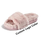 New Ladies Fashion New Style Winter Home Fluffy Slippers Designer Ladies Fashion Fur Slippers Luxury Women's Slippers