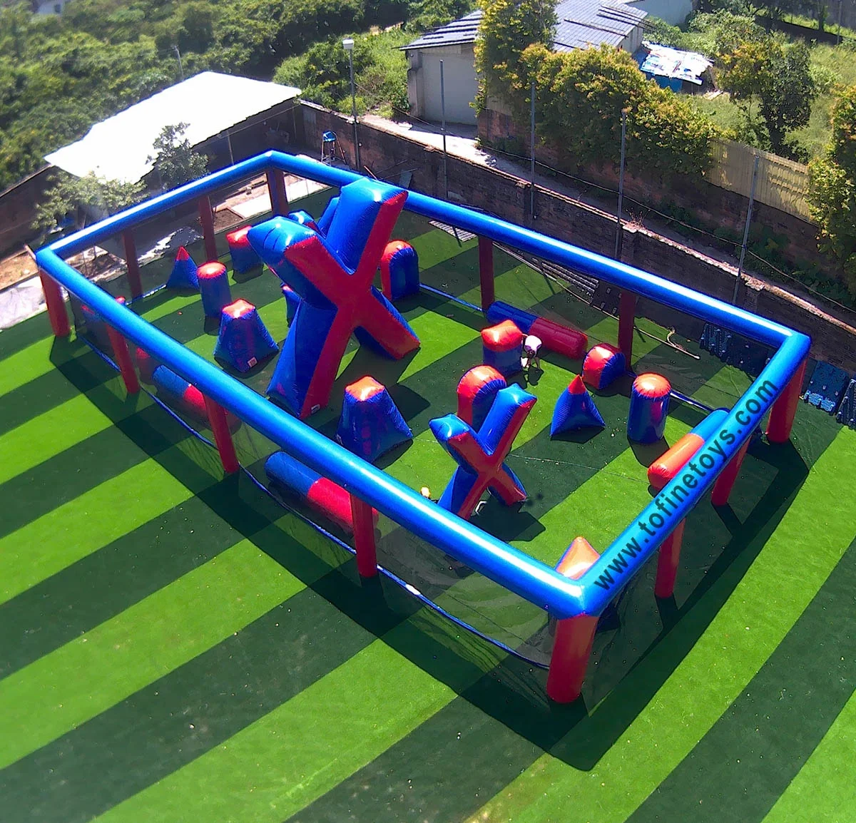 Paintball Arena Inflatable Bouncer Inflatable Air Bunkers Field for Outdoor Sports Event