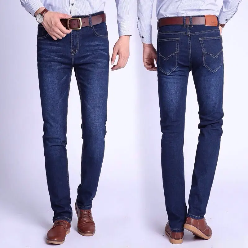 Wholesale Fashion Middle Waist Stretch Casual Jeans Custom Man Cotton