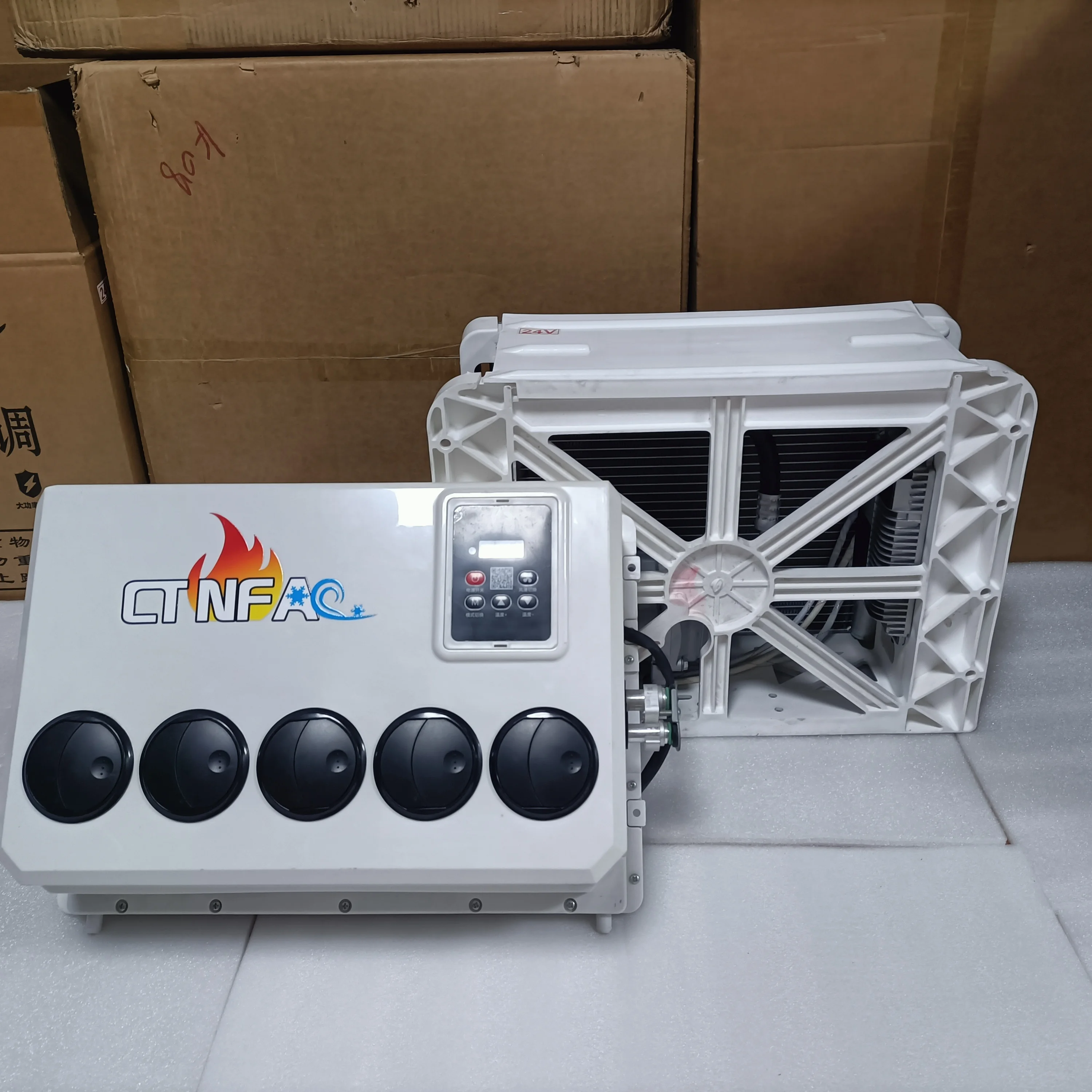 車用エアコンエバポレーターアセンブリ 12V 商用車 RV バン 車両冷凍