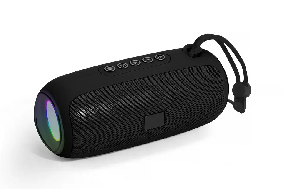 10w Bass Rgb Led Wireless Speaker Usb Tf Aux Fm Outdoor Portable