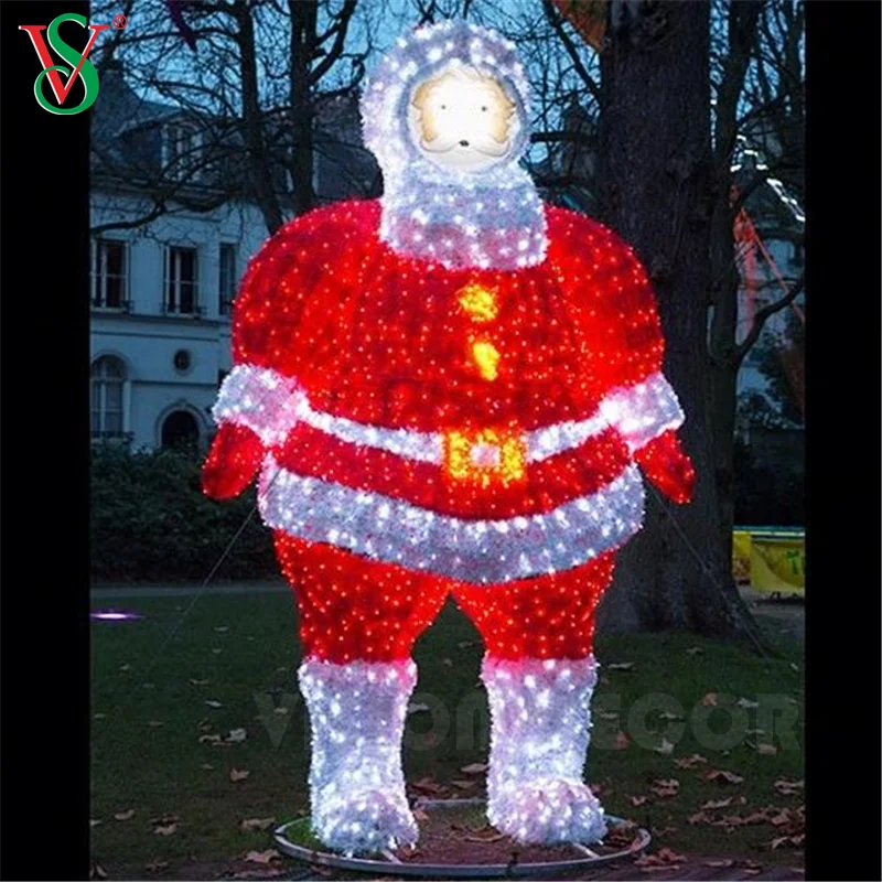 Outdoor 3D Santa Claus Light - Christmas Decorations