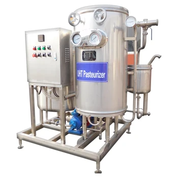 Automatic food sterilizer uht milk sterilization machine uht pasteurizer machine for fruit juice jam paste