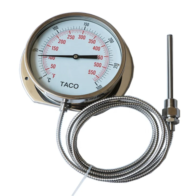 China Customized WTZ-280 Capillary Temperature Gauge-Gas Filled Temperature  Gauge-Mechanical Thermometer Suppliers, Manufacturers, Factory - SUNFLOWER