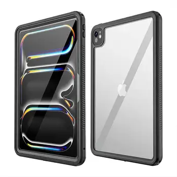 For Waterproof iPad Pro13 Generation Case Built-in Screen Protector IP68 Waterproof Full Body Rugged Shockproof Protective Cover