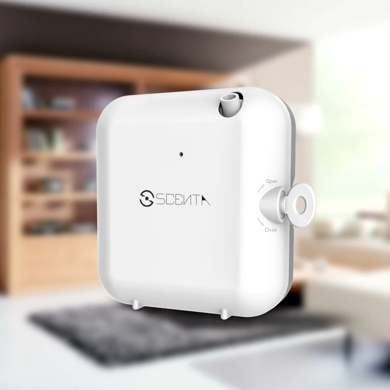 SCENTA Battery Powered Aroma Diffuser Machine,Wall Mounted Nebulizer Essential Oil Diffuser