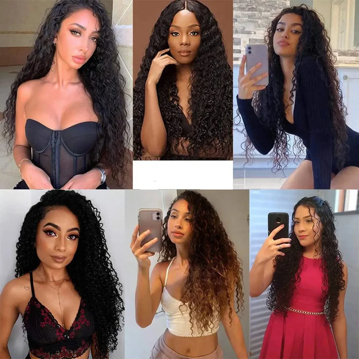 Kinky Curly Menschliches Haar Bundles Deal Lose Tiefe Lockige Haar Verlängerung Brasilianische Jungfrau Haar_voghion.com