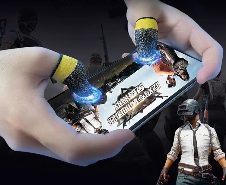 Ultra Thin Breathable Anti-Sweat Finger Cots for PUBG/COD Mobile, Smooth Touch Sensitive Fingertips Covers for Mobile Game