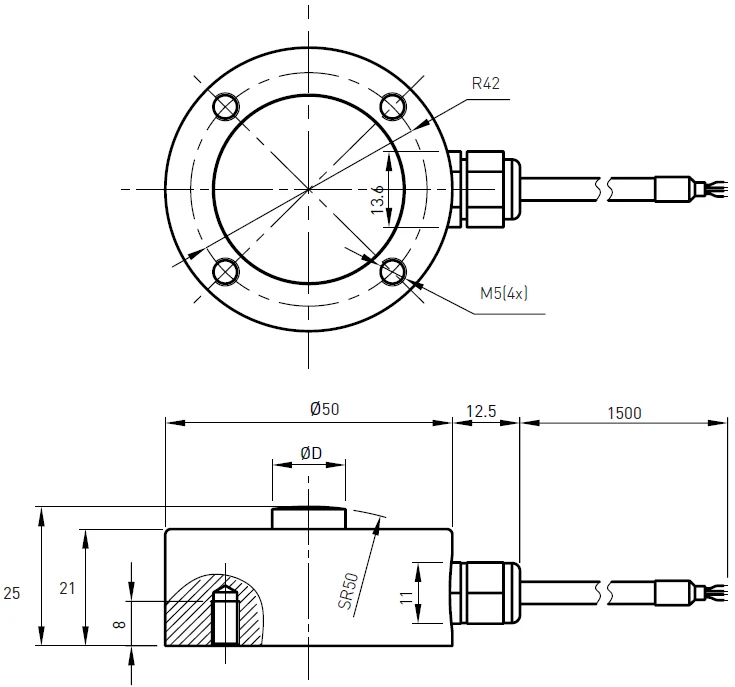 Button Cell Dimension Miniature Button Load Cell for Medical Device Process Control ...