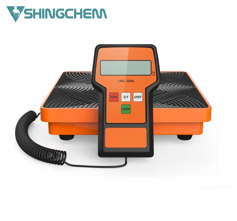 Digital Electronic Refrigerant Charging Weight Scales 100kg for AC Refrigerant Recovery