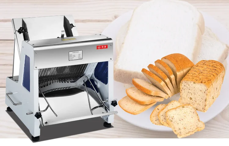 Commercial Toast Bread Slicer, 12mm Thickness Electric Bread Cutting  Machine, 31PCS Commercial Bakery Bread Slicer, 110V Toast Cutter Cutting  Machine