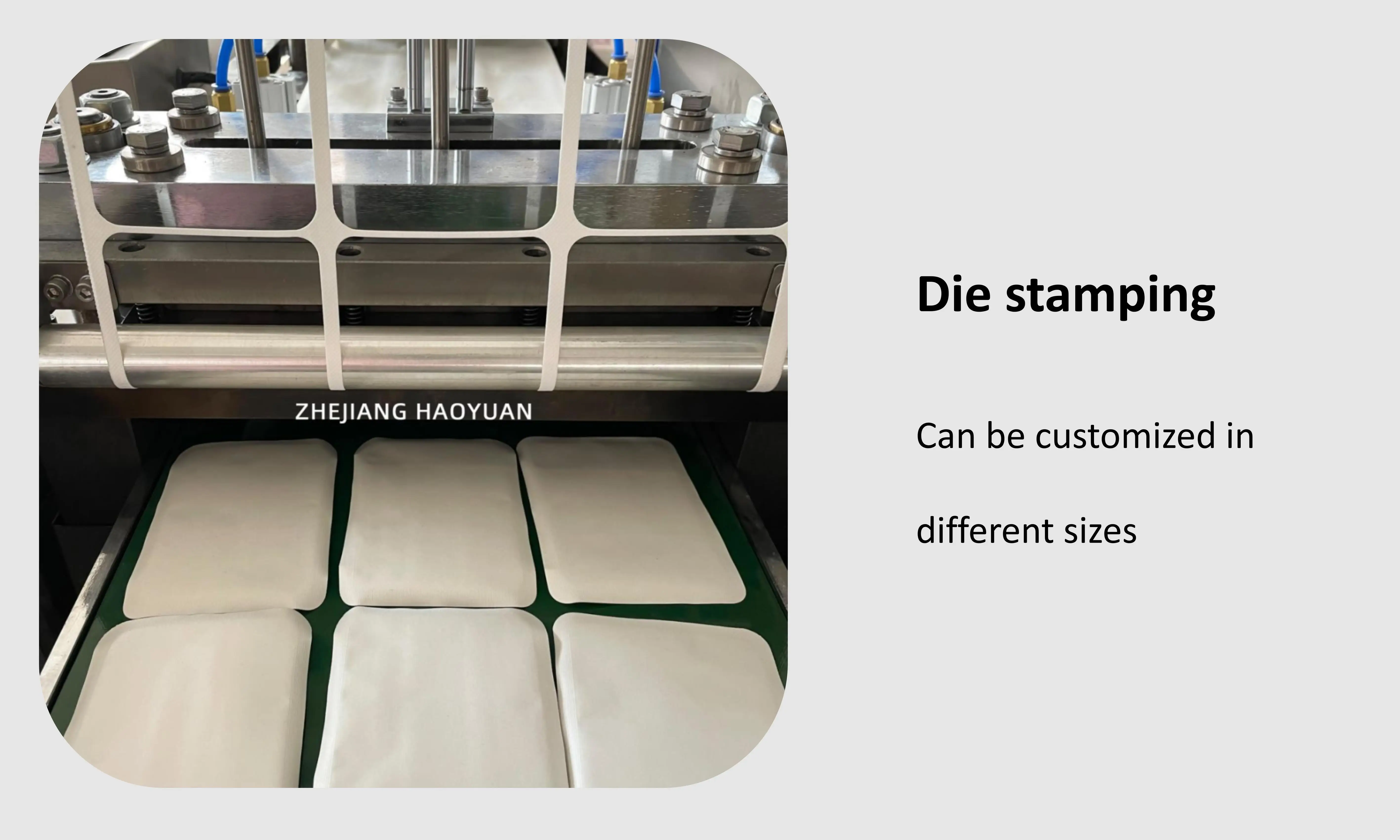 HY-330A Automatic body/hand Warmer Pad Making Machine four side sealing powder adding filling  Packing Machine manufacture