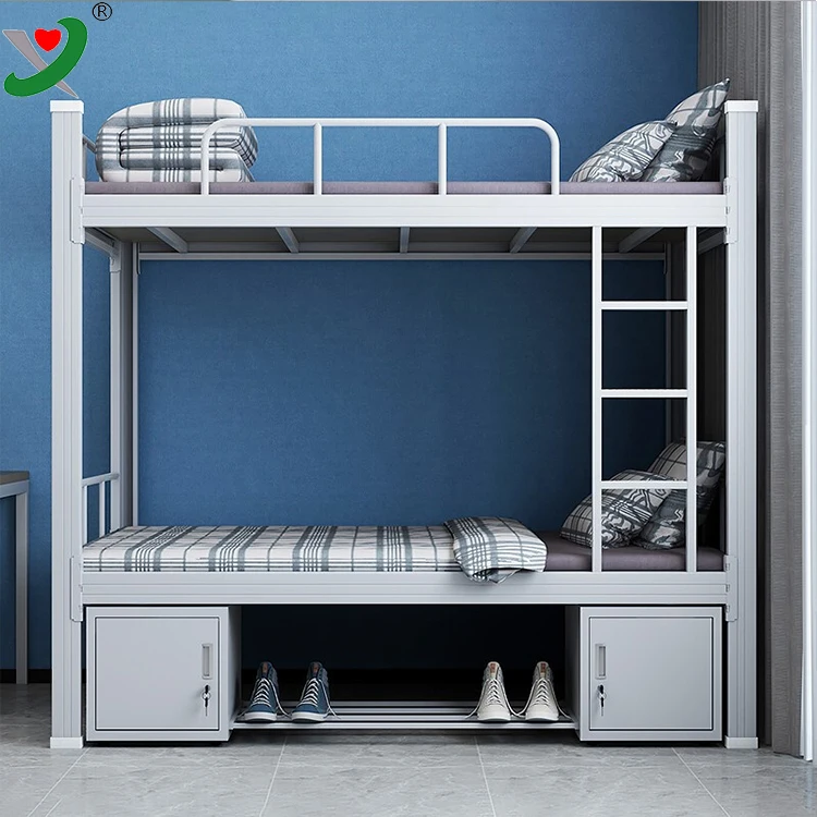 Home Bedroom  Staff Furniture Heavy Ducy Steel Bunk Bed Double Metal Bunk
