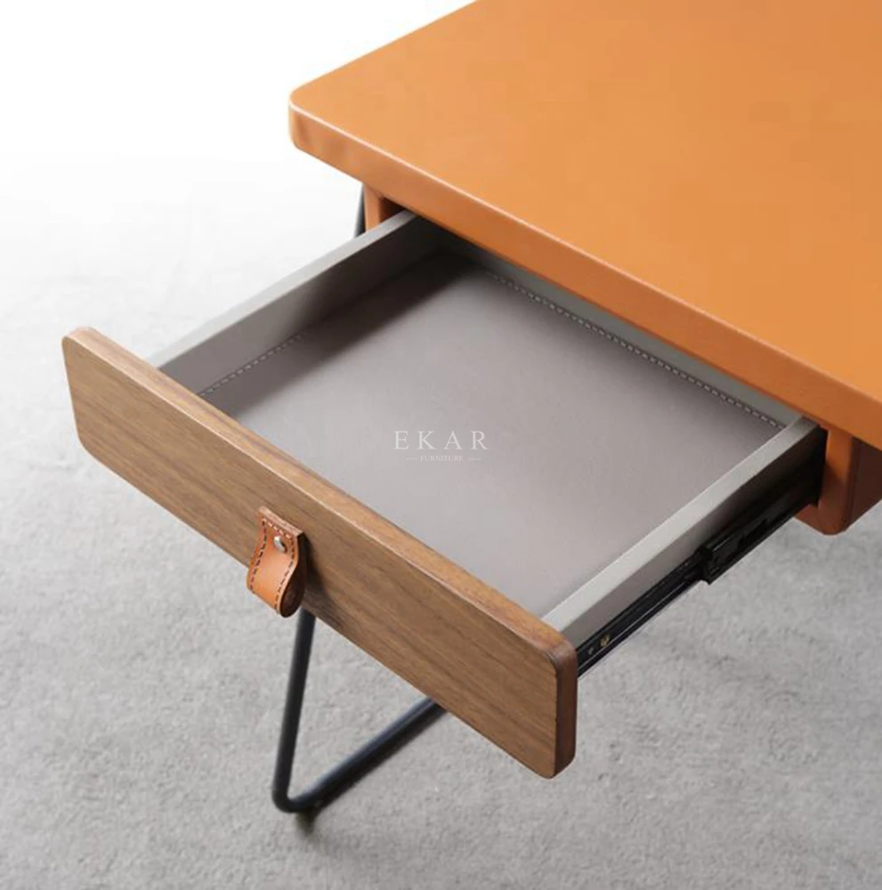 Simple Design computer table study desk with drawer home office furniture walnut wood office desks study table factory