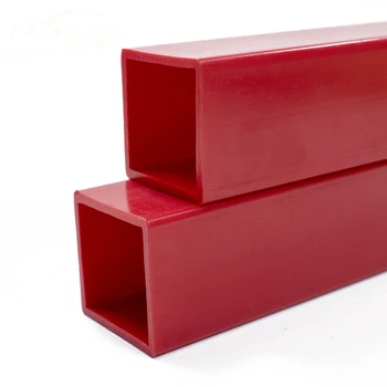 Manufacturers customize the production of different sizes of red ABS extruded square pipe